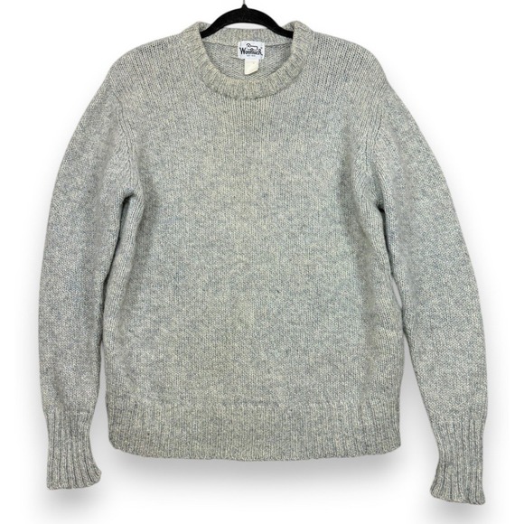 Vintage Woolrich Crewneck Sweater Mens XL Gray Knit Pullover 80s 90s USA Made
